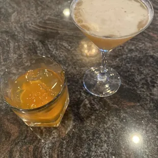 Side car and old fashioned