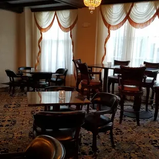 a view of the dining room