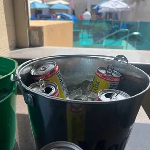 Bucket of corona seltzer