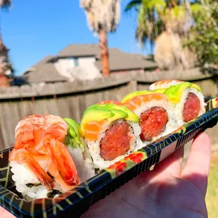 Orange Dragon Special Roll (@paigeeatshouston on IG)