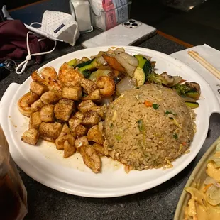 Chicken &amp; Shrimp Hibachi Combo