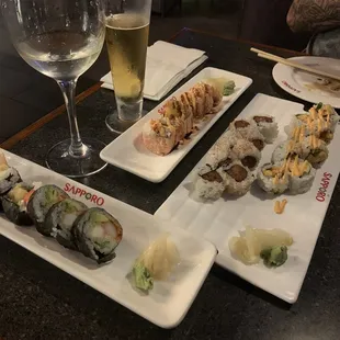 sushi and sashimi, food, sushi, sashimi