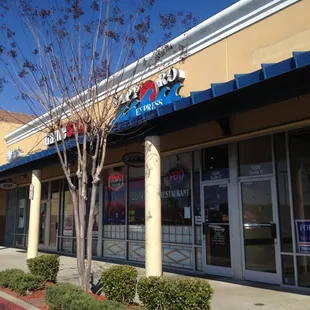 Outside of Sapporo Express from the parking lot