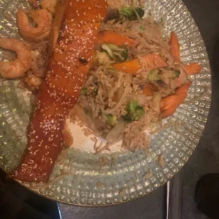 Salmon fried rice