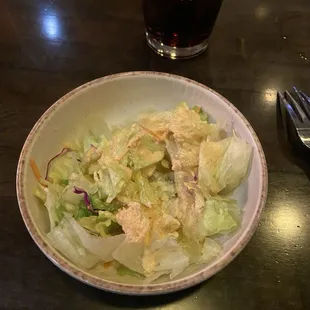 Salad was yummy