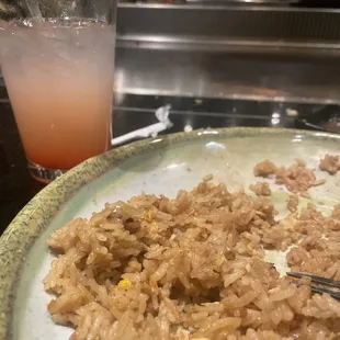 fried rice (filet mignon gone i ate it)