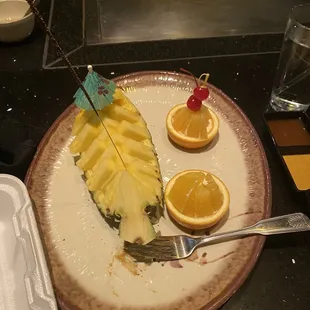 Bday pineapple boat