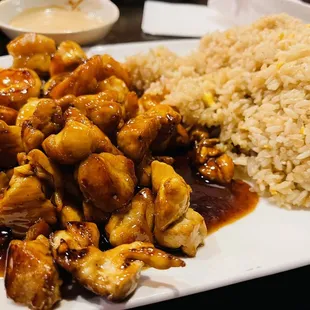 Chicken and shrimp combo no veggies