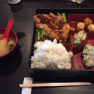 Chicken katsu bento box