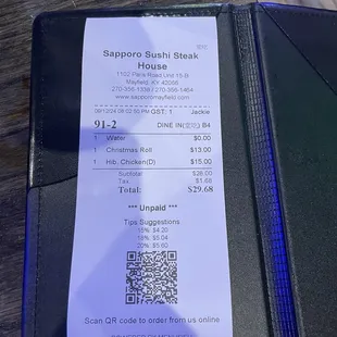 My bill
