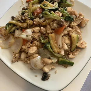 Chicken hibachi with fried rice