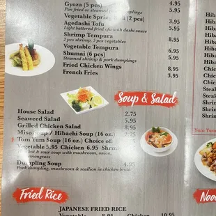 menu, burritos and wraps