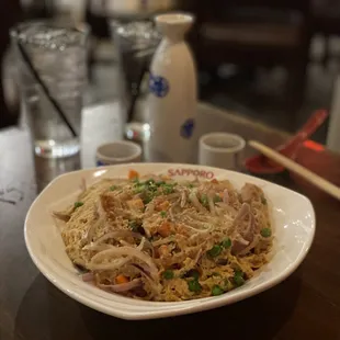 a plate of food on a table