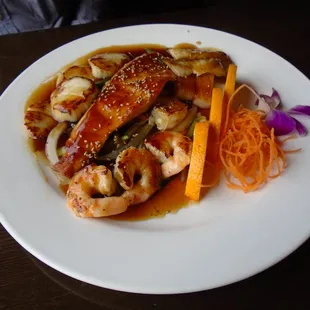 Seafood teriyaki.