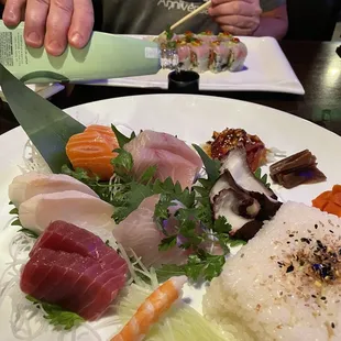 Chirashi and saki ;-)