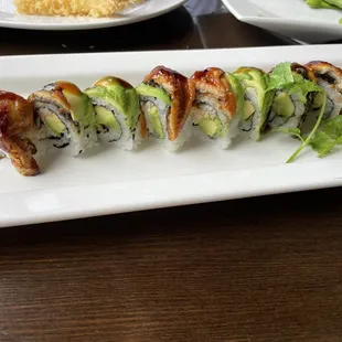 Dragon roll? It has king crab in it