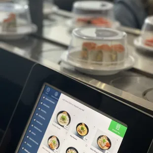 Menu and conveyor belt