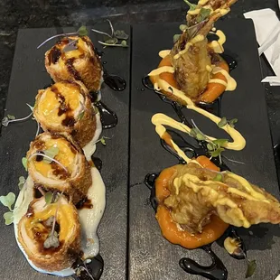 Cheese Tonkatsu and Deep-Fried Soft Shell Crab