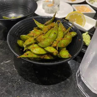 Garlic Edamame
