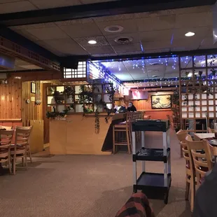 the dining area