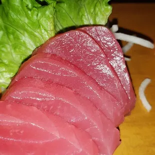 I am not a tuna sashimi person but this one is extremely fresh