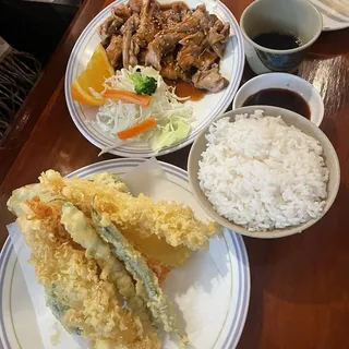 Combo Tempura and Chicken Teriyaki