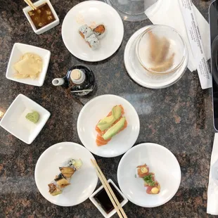 sashimi, sushi, sushi and sashimi, food