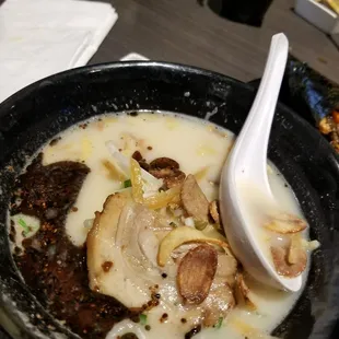 Black garlic ramen. $4.95. Twas ahhhite.
