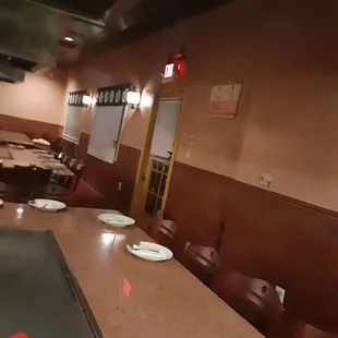 Inside of restaurant. Not good at all. Too dark. Awful place. I can't see nothing