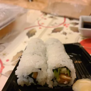 Salmon roll.