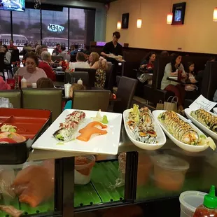 sushi and sashimi, interior