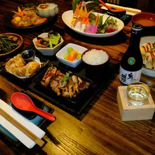 sashimi, sushi, sushi and sashimi, food