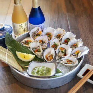 oysters, oysters and mussels, shellfish, food, mussels