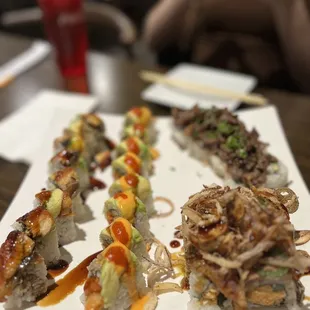 sushi, food, sashimi, sushi and sashimi