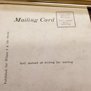 A 27-inch long post card
