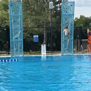 Rock climbing wall