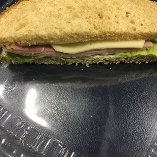 Turkey cheese on wheat bread