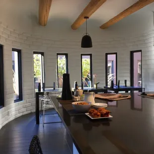 Muffins and coffee ready for guests at sarabande.