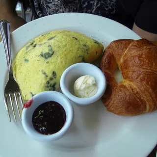 Spinach & Goat Cheese Omelette