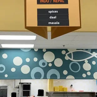 Food section signs