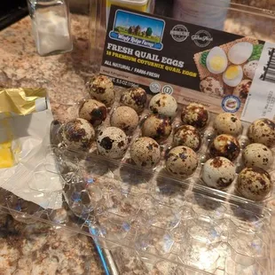 Quail eggs