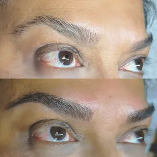 Natural Microblading for a soft makeup look