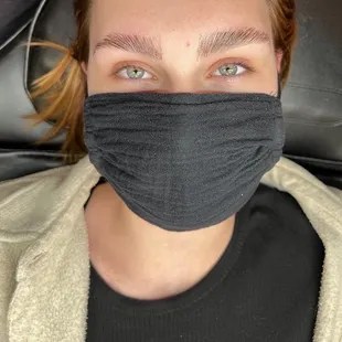 brow lamination with tint! :)