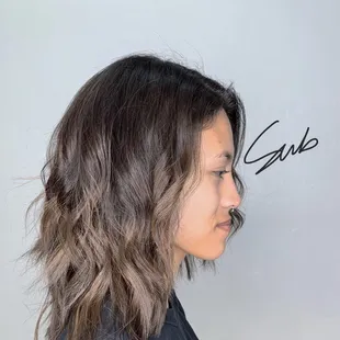 Subtle ash balayage!