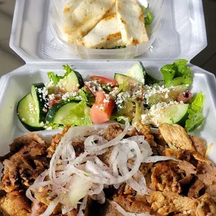 Mixed Shawarma + Halloumi Cheese