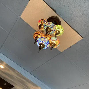 a ceiling light fixture