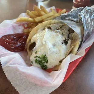 Lamb &amp; Beef Gyro Combo