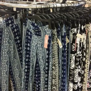 Come get your palazzo pants only 6.99, and hurry before they're all gone.