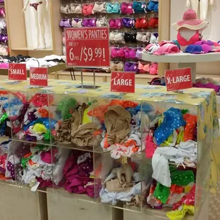 Womens bras 3 for 9.99 and womens panties just 6 pairs for 9.99