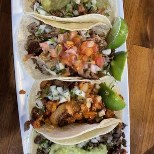 Barbacoa, carnitas, al pastor, and asada